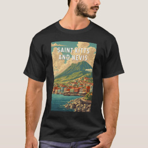 Camiseta Ilustração de Viagem Arte de São Cristóvão e Nevis