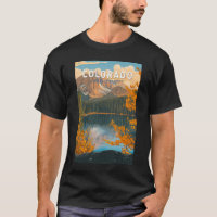 Ilustração de Viagem de Arte Vintage do Colorado