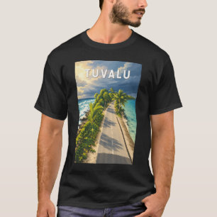 Camiseta Ilustração de Viagem de Tuvalu Arte Vintage