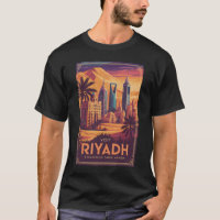 Ilustração de viagem do deserto da Arábia Saudita