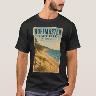 Camiseta Ilustração de viagem do Hoffmaster State Park Mich