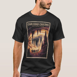Camiseta Ilustração de Viagem do Parque Nacional Carlsbad C
