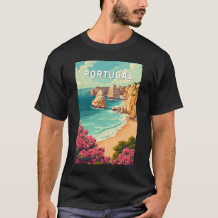 Camiseta Ilustração de viagem vintage de Portugal