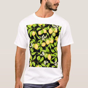 Camiseta Ilustração de Vintagem de Ramificação de Árvore Li