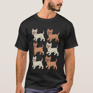 Camiseta Ilustração de Yorkshire Terrier Yorkie Fofo