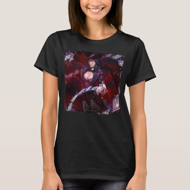 Camiseta Ilustração de Zatanna em Crise Infinita (Frente)
