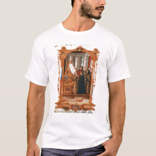 Camiseta Ilustração descrevendo o canto do coro