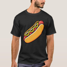 Ilustração Divertida de Lanche de Cachorro Quente