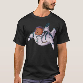 Camiseta Ilustração do Astronauta do Urso Espacial