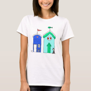 Camiseta Ilustração do Beach Huts 2