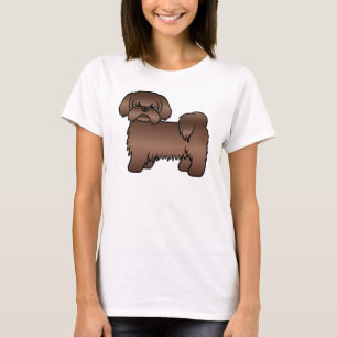 Camiseta Ilustração do Cão de Cartoon Gelado de Fígado