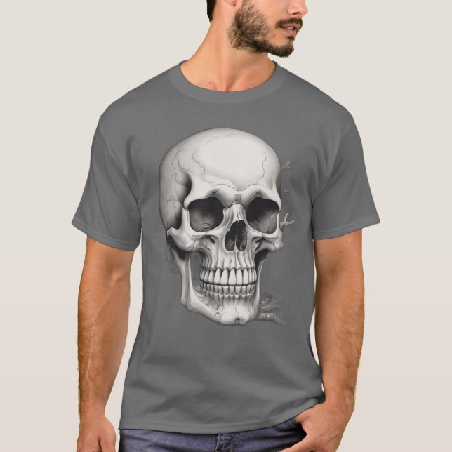 Camiseta Ilustração do crânio (Frente)