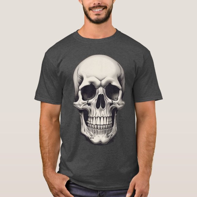 Camiseta Ilustração do crânio (Frente)
