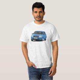 Camiseta ilustração do Dacia Sandero - azul