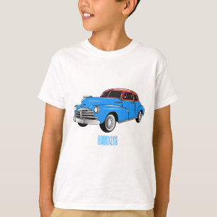 Camiseta Ilustração do desenho animado Classic car 1948