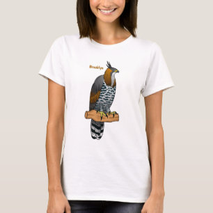 Camiseta ilustração do desenho animado de aves de águia-orn