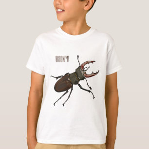 Camiseta Ilustração do desenho animado do besouro do Stag