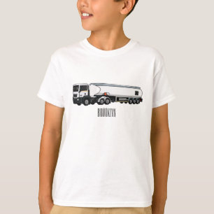Camiseta Ilustração do desenho animado do transporte de cam