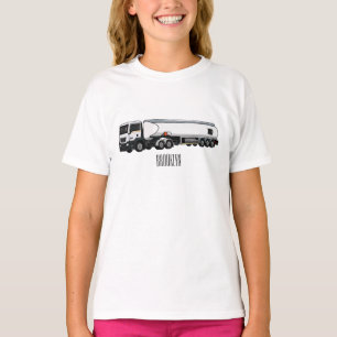 Camiseta Ilustração do desenho animado do transporte de cam