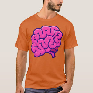 Camiseta Ilustração do desenho do cérebro1