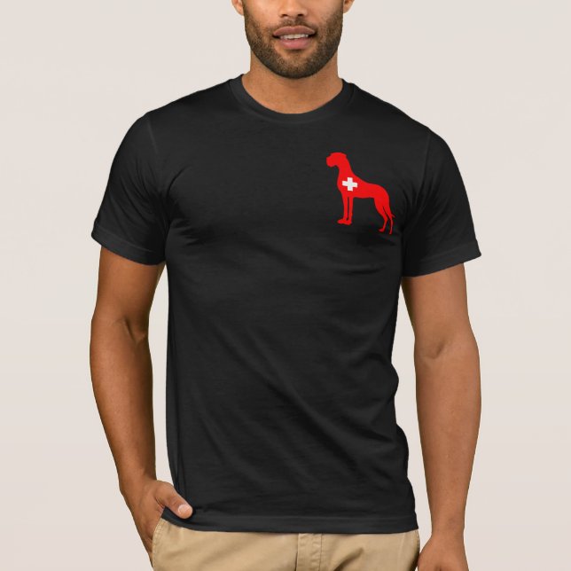 Camiseta Ilustração do Dogue Alemão (Frente)