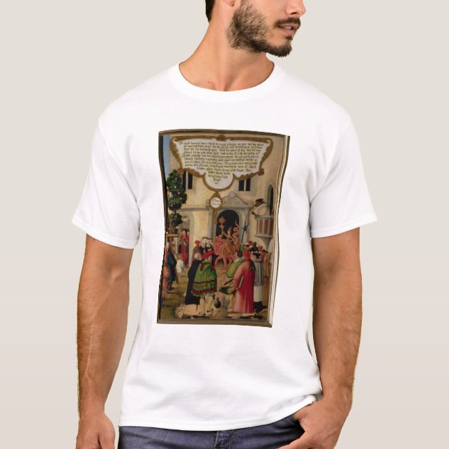 Camiseta Ilustração do ensino do cristo (Frente)