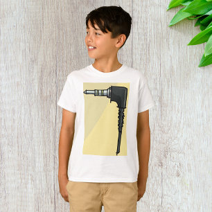 Camiseta Ilustração do Gadget Técnico do Conector de Tomada