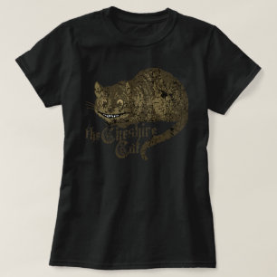 Camiseta Ilustração do gato de Cheshire do vintage