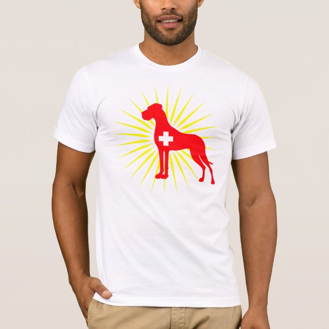 Camiseta Ilustração do Grande Dinamarquês (Frente)