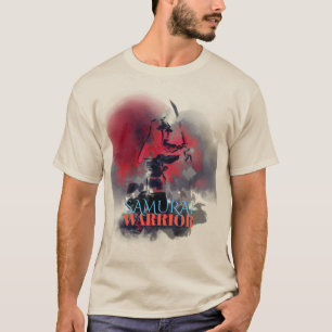 Camiseta Ilustração do guerreiro Samurai