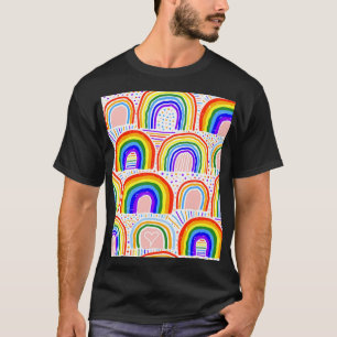 Camiseta Ilustração do Marcador Arco-Íris: Pat Infantil Sem