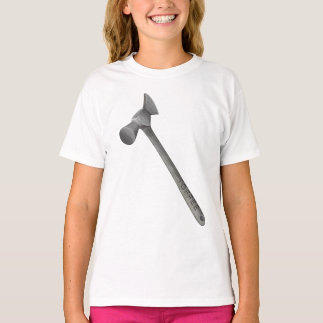 Camiseta Ilustração do martelo do café (Frente)