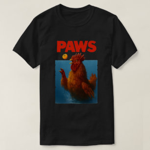 Camiseta Ilustração do Meme de Frango PAWS para Amantes de