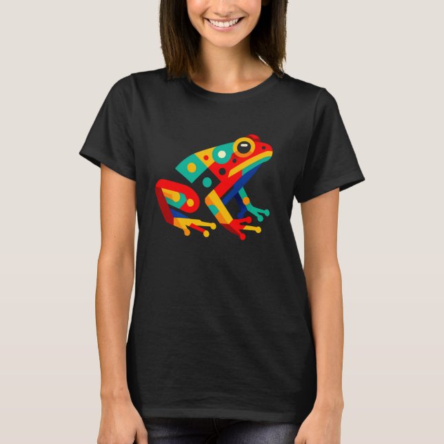 Camiseta Ilustração do Minimalismo Geométrico Moderno Ameri (Frente)