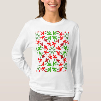 Camiseta Ilustração do padrão de Poodle personalizável