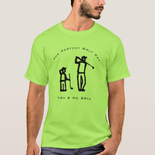Camiseta Ilustração do Pai do Dia do Golfe Perfeito