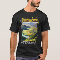Ilustração do Parque Nacional de Haleakala Afastad