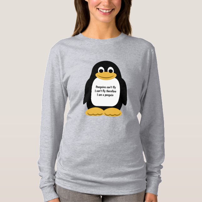 Camiseta Ilustração do pinguim (Frente)