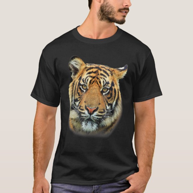 Camiseta Ilustração do Predador Felino Tiger (Frente)