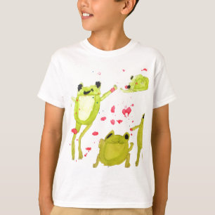 Camiseta Ilustração do sapo de corte