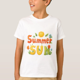 Camiseta Ilustração do Sol de Verão