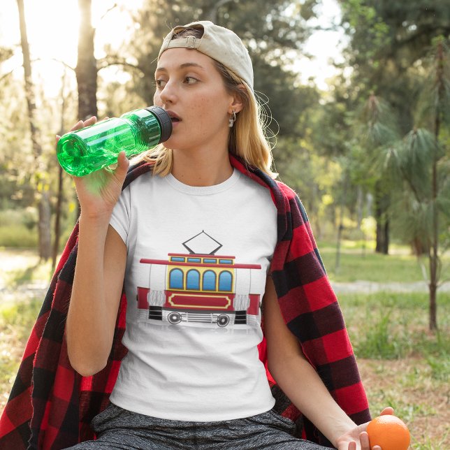 Camiseta Ilustração do Tram Retro (Criador carregado)