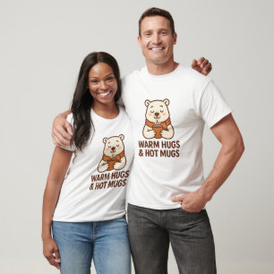 Camiseta Ilustração do Urso Aconchegante da Warm Hugs & Hot