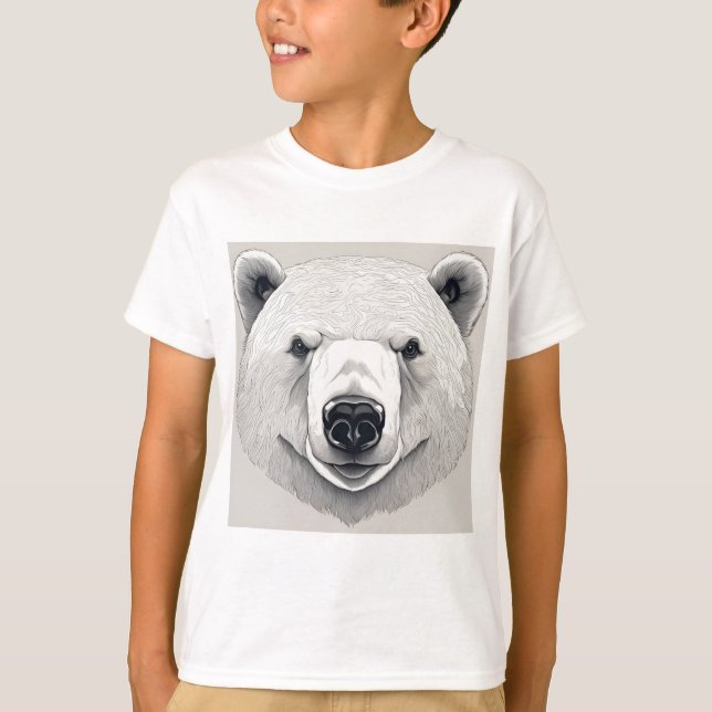 Camiseta Ilustração do Urso Polar (Frente)