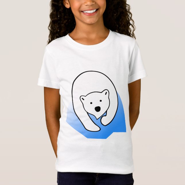 Camiseta Ilustração do urso polar (Frente)