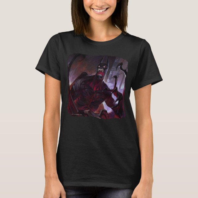Camiseta Ilustração do Vampiro Batman de Crise Infinita (Frente)