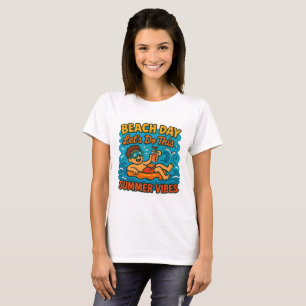 Camiseta Ilustração do Verão de Dia da Praia