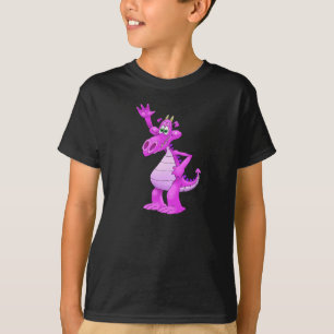 Camiseta Ilustração dos desenhos animados de um dragão d