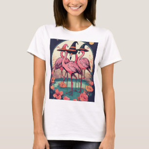 Camiseta Ilustração Elegante Flamingo T-Shirt