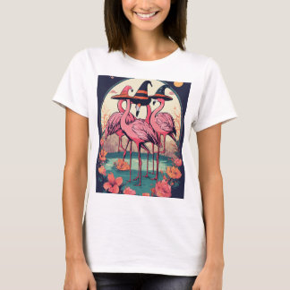 Camiseta Ilustração Elegante Flamingo T-Shirt